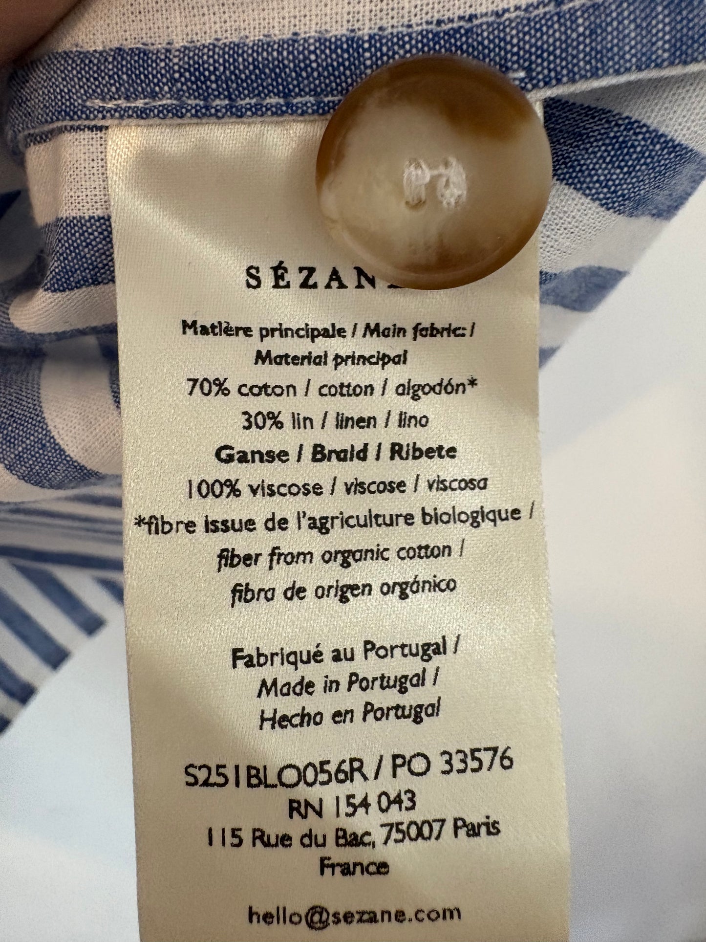 SÉZANE. Conjunto top y falda larga rayas mezcla