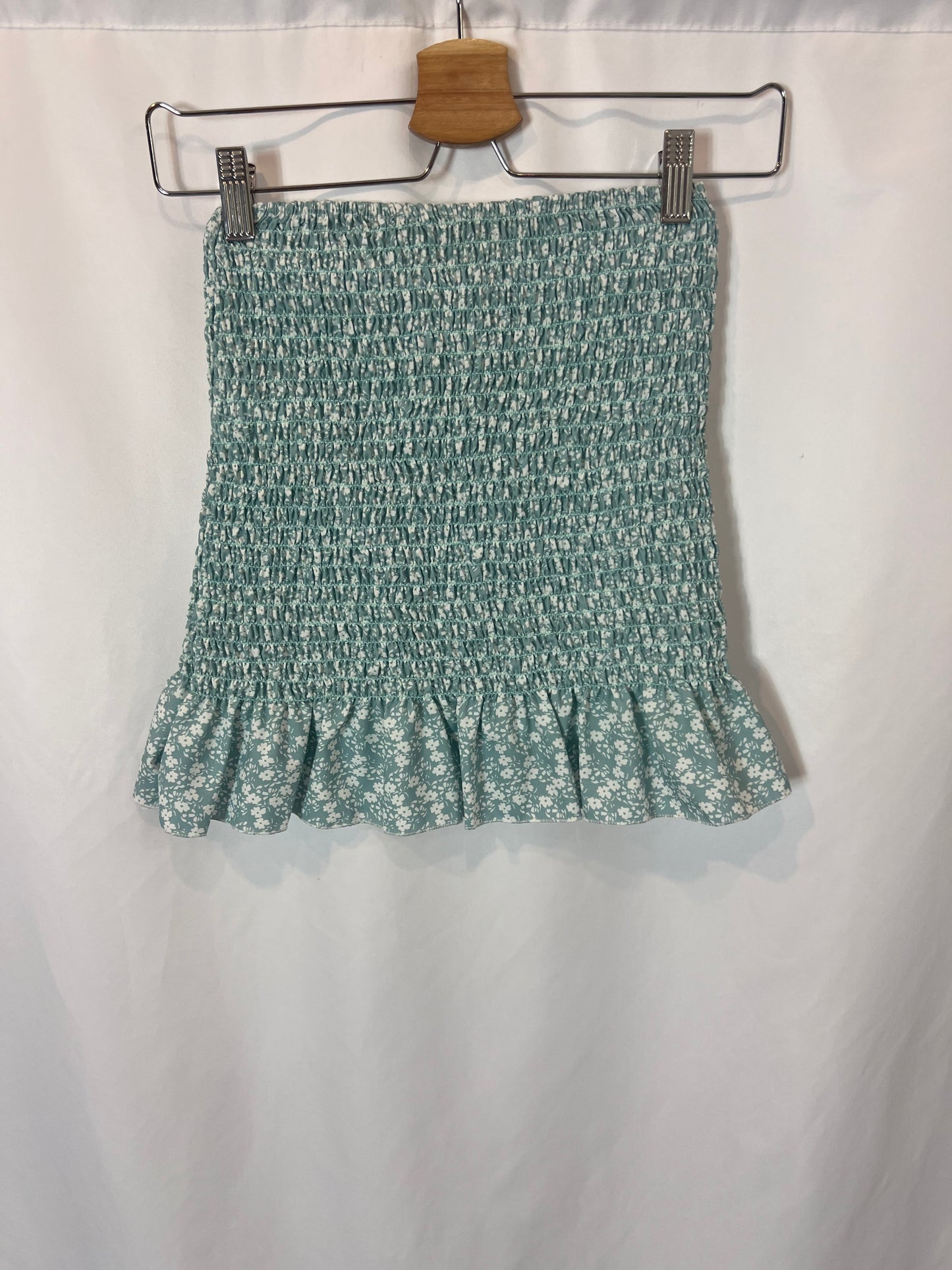 OTRAS. falda/top flores nido de abeja TU(S)