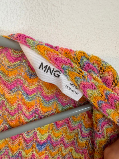 MANGO. Top punto colores manga amplia