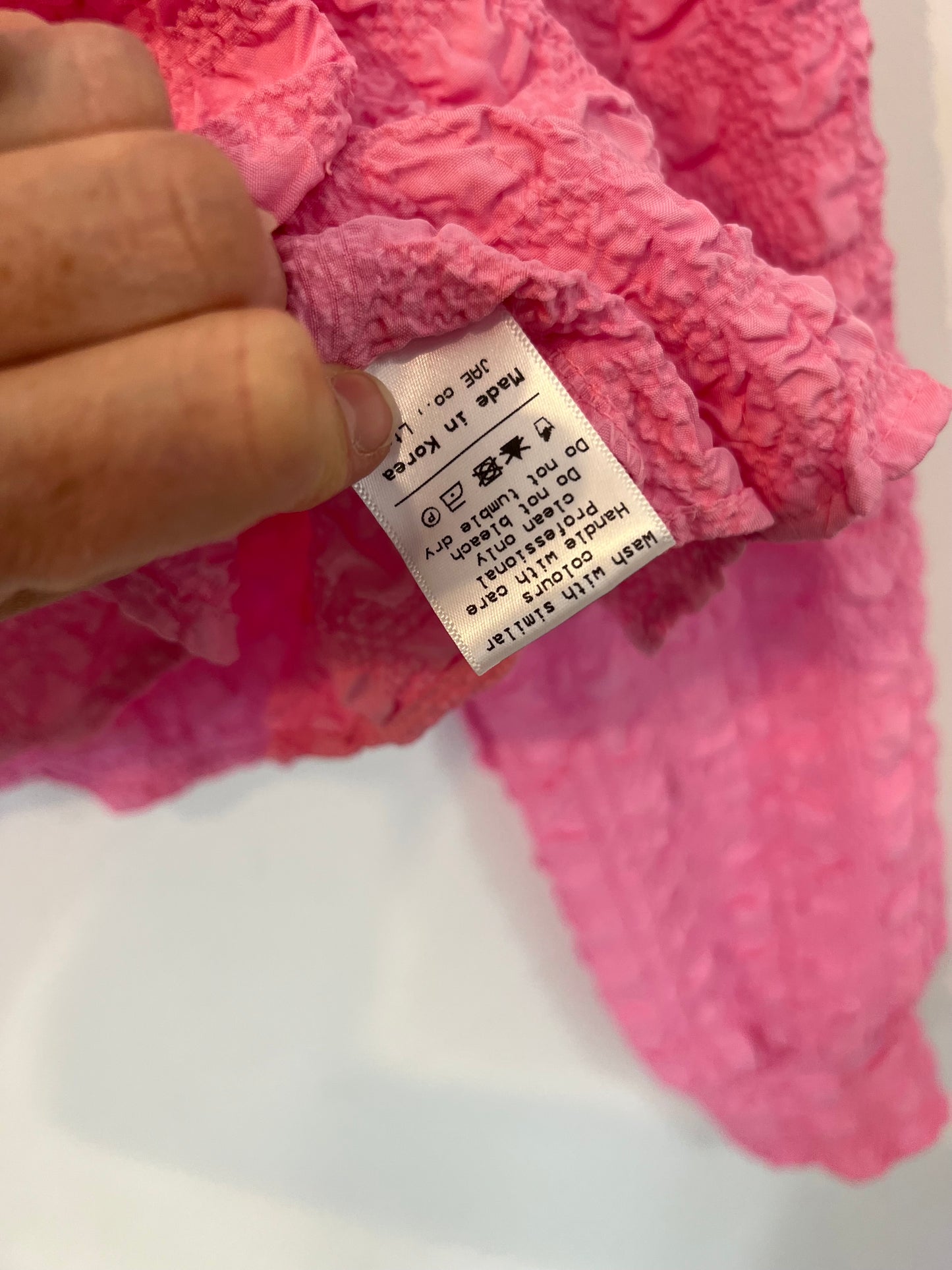 STORETS. Pink Ts/m texture blouse