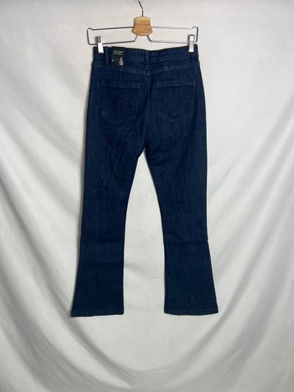 ONADO. Pantalón denim acampanado oscuros. T 38