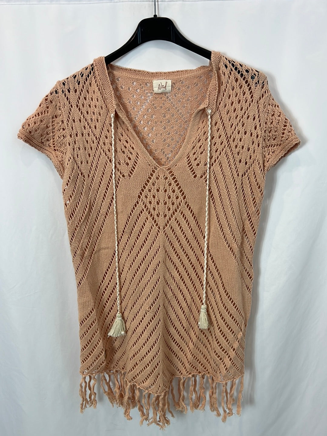 NÜD BY NEKANE. Top rosa croché Tm/l