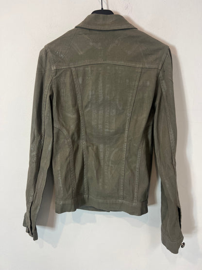 ZADIG & VOLTAIRE. Chaqueta verde encerada. T S