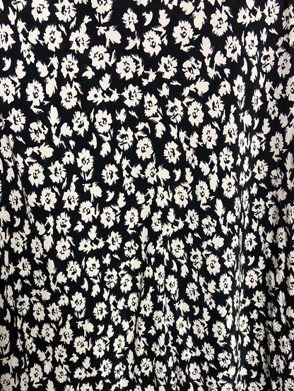 ZARA. Falda midi estampado flores T. XS