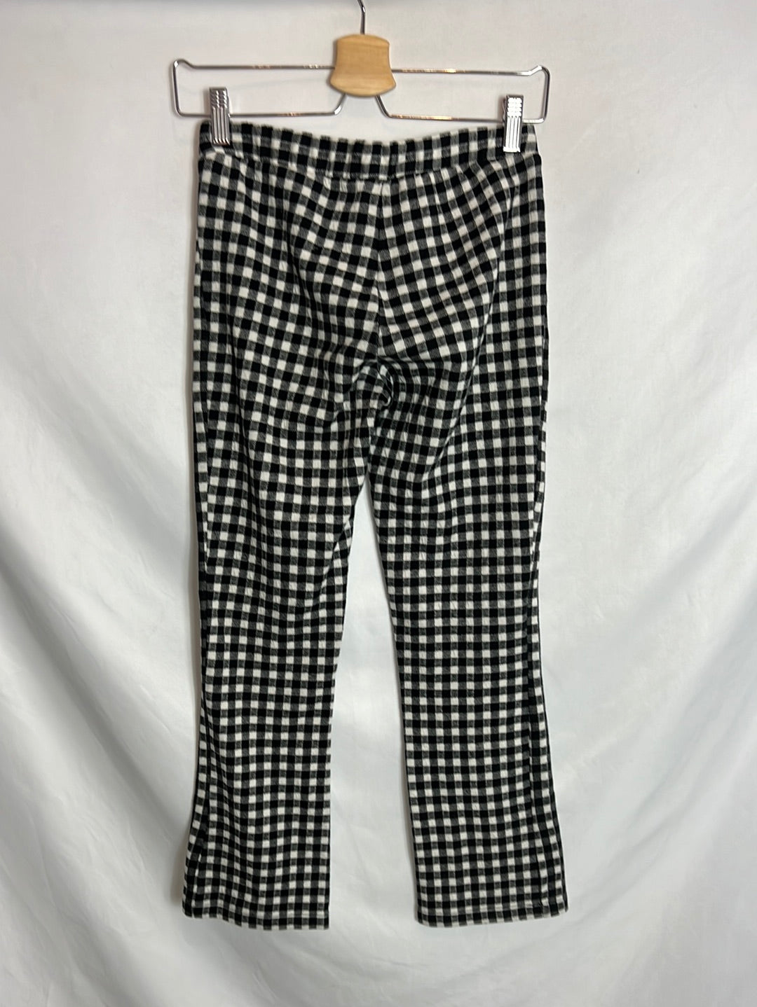 ZARA. Pantalón elástico vichy. T 13-14 años (XS)