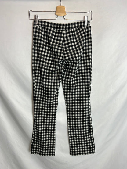 ZARA. Pantalón elástico vichy. T 13-14 años (XS)