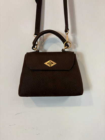 BALLANTYNE. Bolso doble asa marrón piel