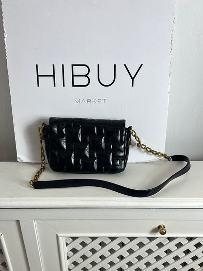 ZARA. Bolso mini negro acolchado