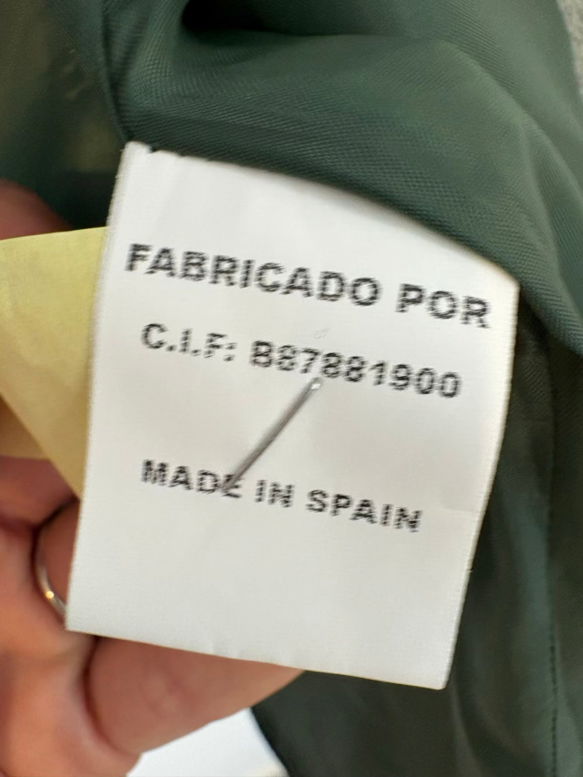 BYAN. Blazer lana tonos verdes