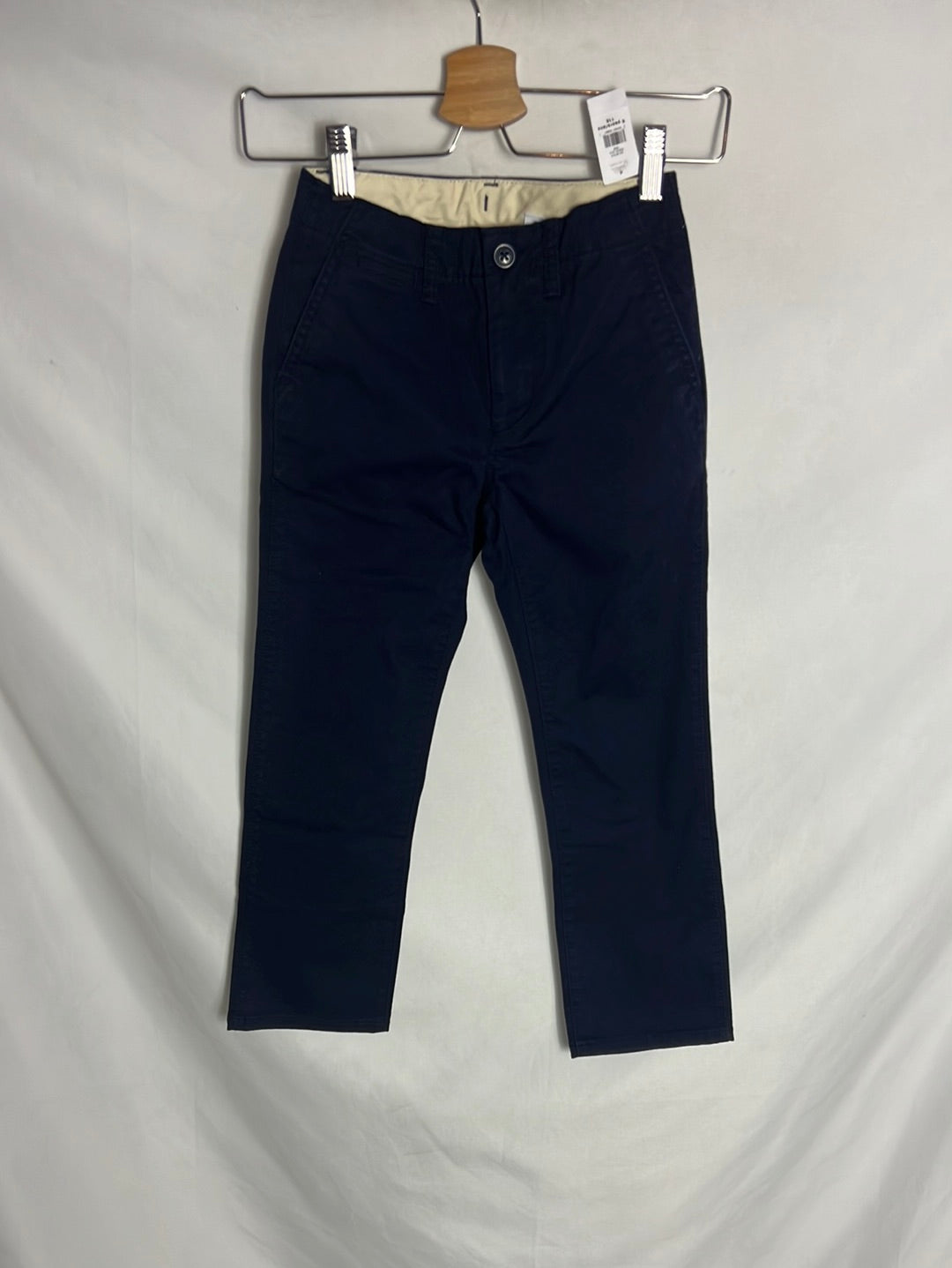 GAP. Navy blue chino-style trousers. Size 6 years.
