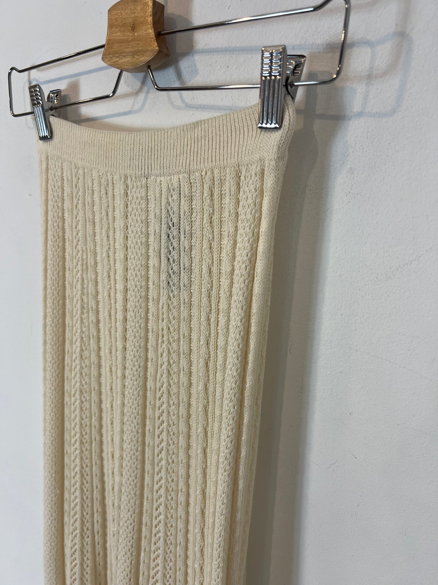 UNIQLO x INES DE LA FRESSANGE. Falda midi hilo beige. T S