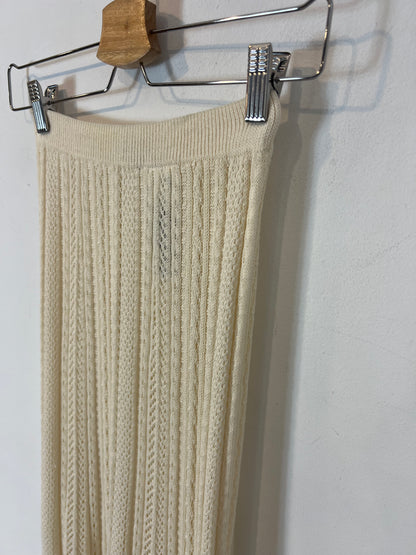 UNIQLO x INES DE LA FRESSANGE. Falda midi hilo beige. T S