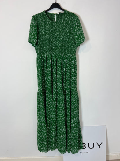 ZARA. Long green honeycomb dress. TL Hibuy market ZARA. Long green honeycomb dress. TL Hibuy market