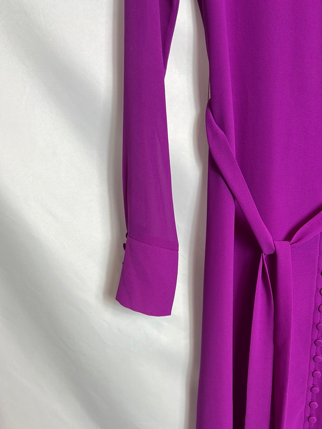 BIMANI. Buttoned bougainvillea midi dress. T.S.