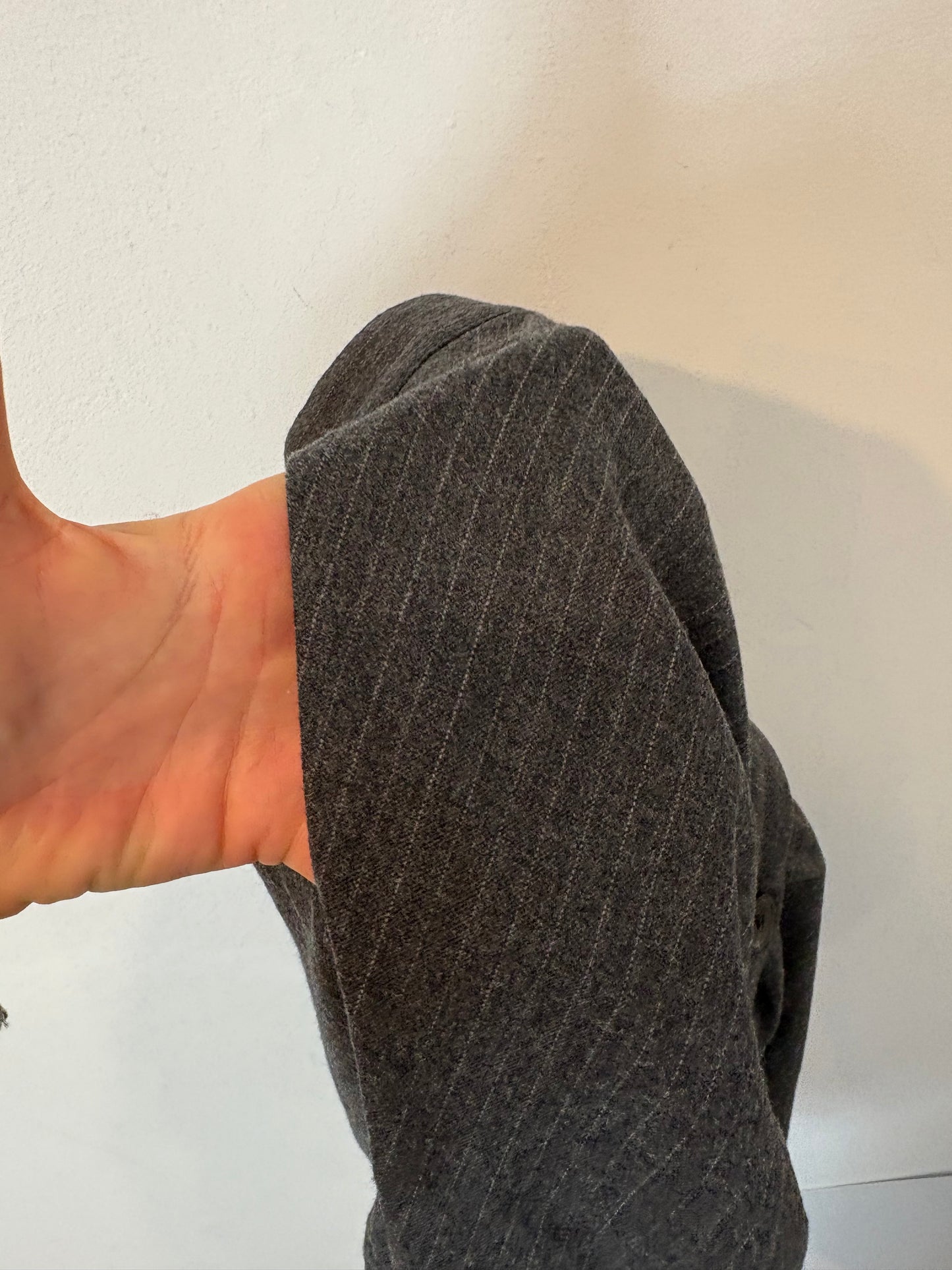 MASSCOB. Falda abotonada raya diplomática