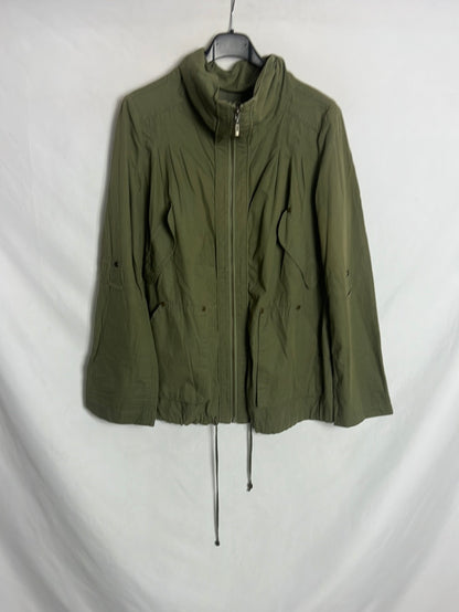 MANGO. Parka verde fina T.m