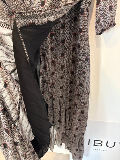 BA&SH. Vestido asimétrico cruzado