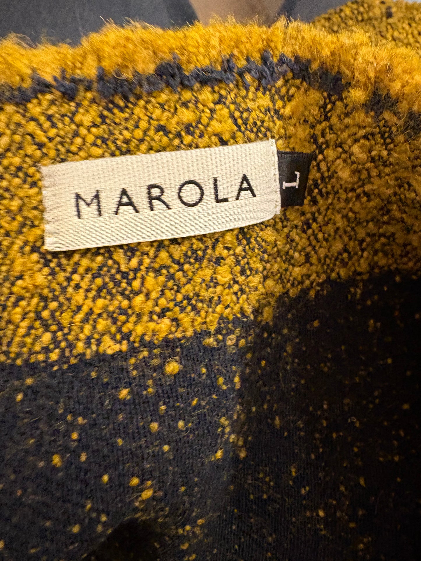 MAROLA. Falda mostaza textura con lanaT. S/M