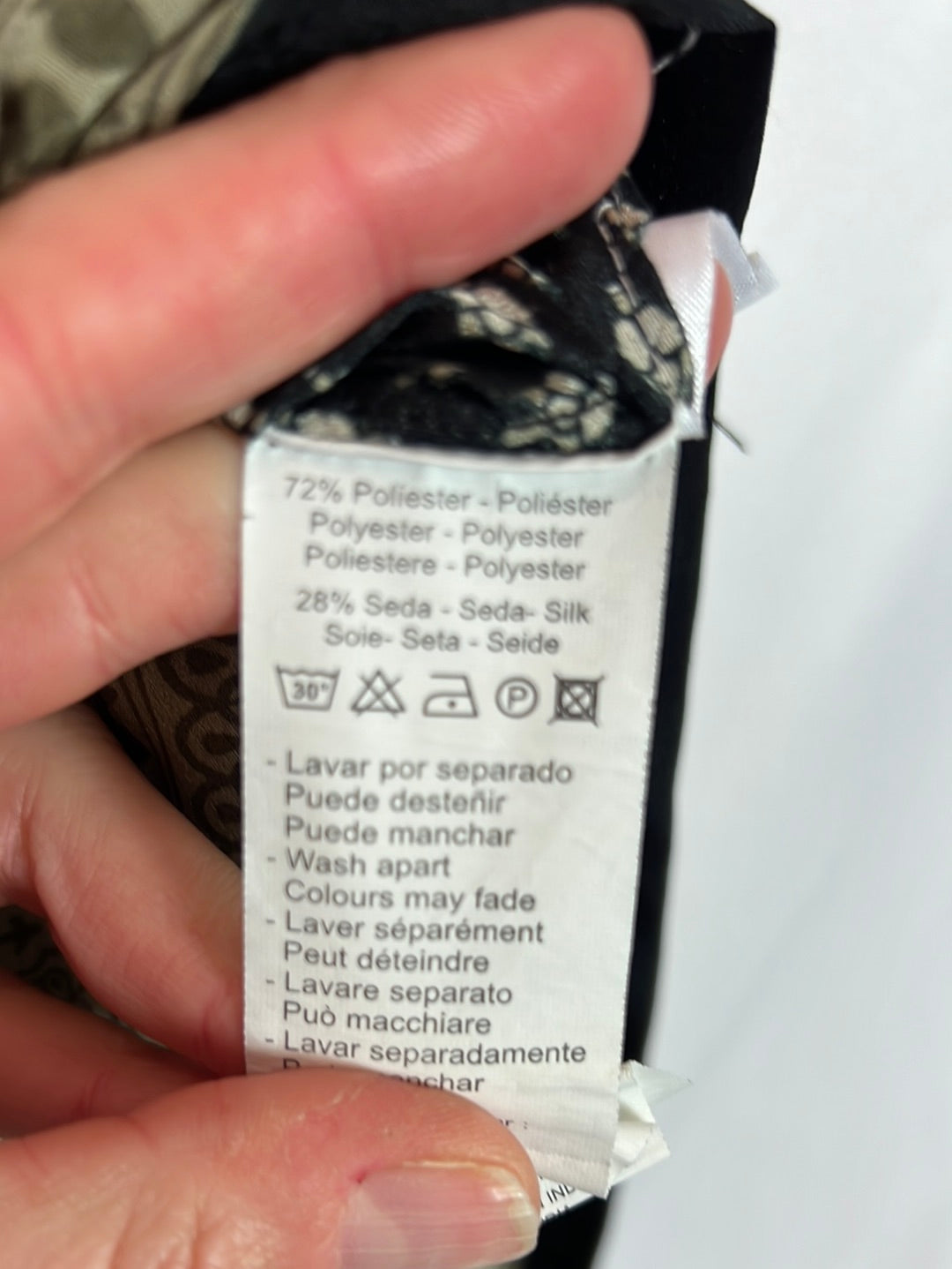 NATURE. Total look black fluid print. TSM