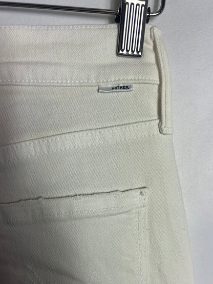 MOTHER. Stretch ecru denim. T 25(36)