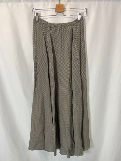 CORTANA. Long plaid mini skirt. Size 40