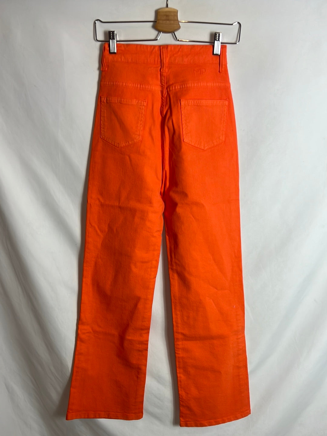 MY PEEOPTOES. Orange wide-leg straight-leg pants. Size 32