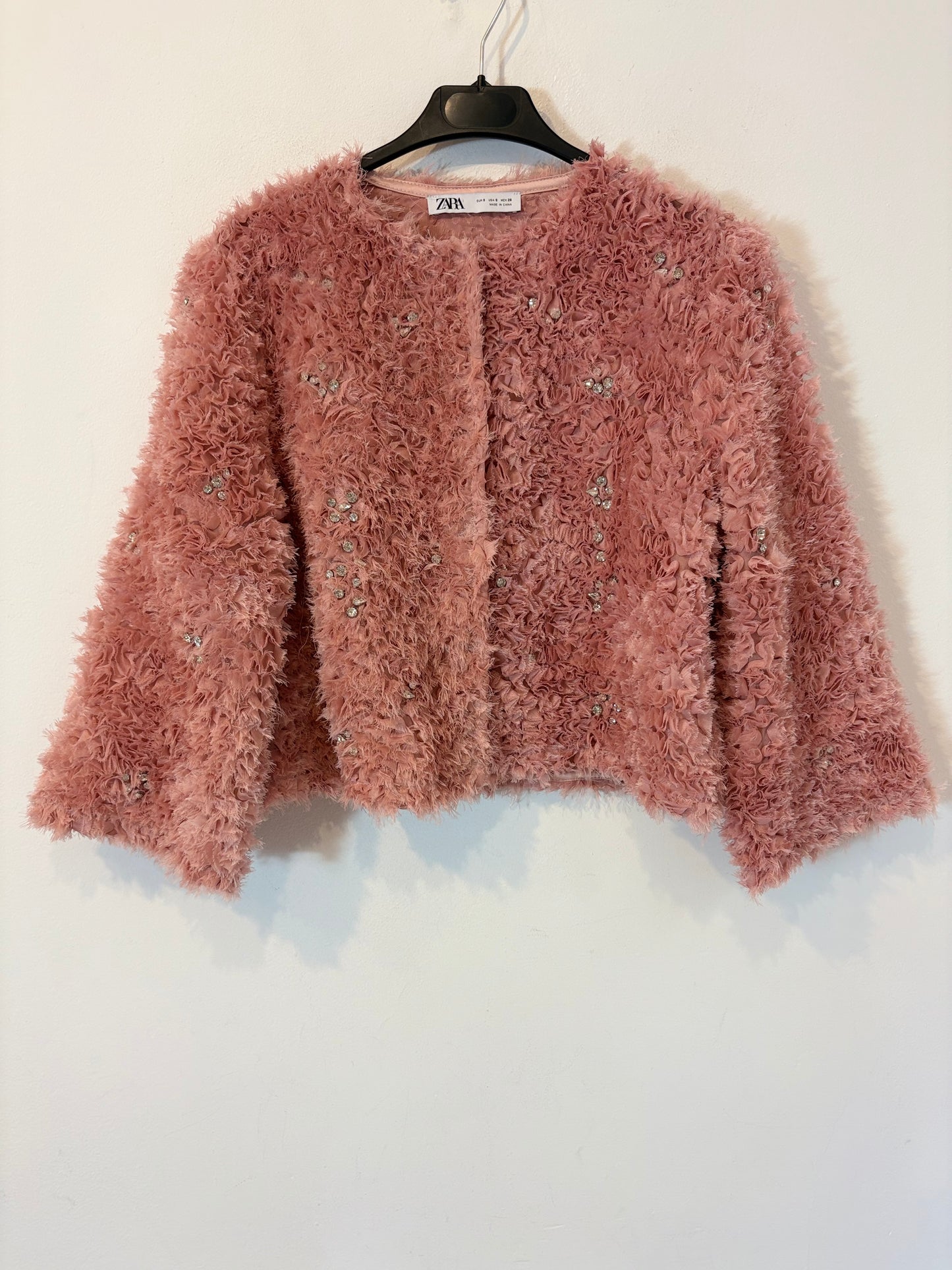 ZARA. Chaqueta estructura abalorios. T S