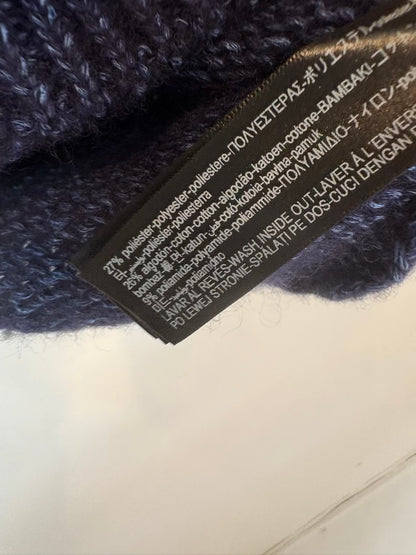 MASSIMO DUTTI. Chaleco azul jaspeado con lana