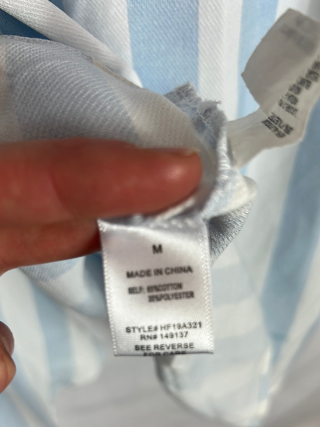 HYFVE. Striped wrap blouse Tm