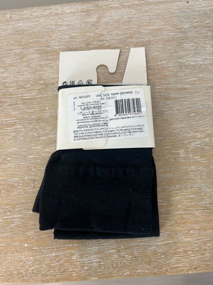 CALZEDONIA. Calcetines negros media T.u