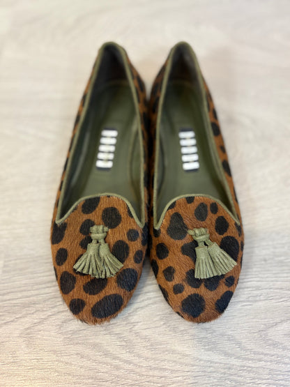 MISLITA. Slippers piel animal print