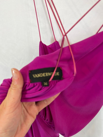 VANDERWILDE. Bougainvillea Long Dress Size 36