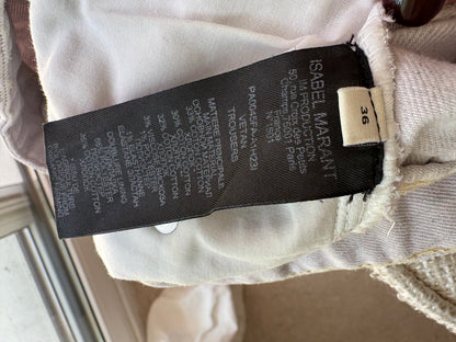 ISABEL MARANT. Denim recto malva claro. T 36