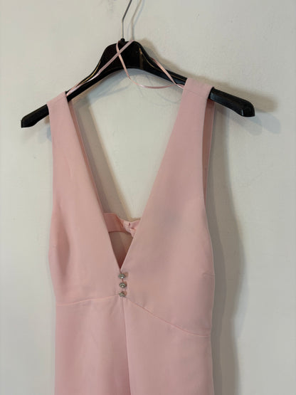 ZARA. Vestido rosa botones T.xs