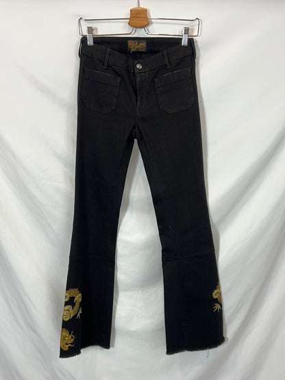 SEAFARER. Denim campana bordados