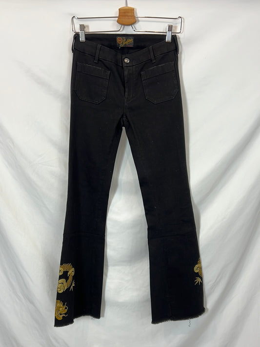 SEAFARER. Denim campana bordados