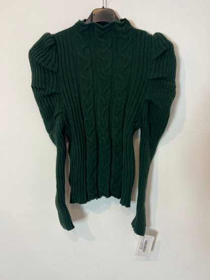 TOWERS BY ANDREA. Green cable knit top/sweater Tu(S)