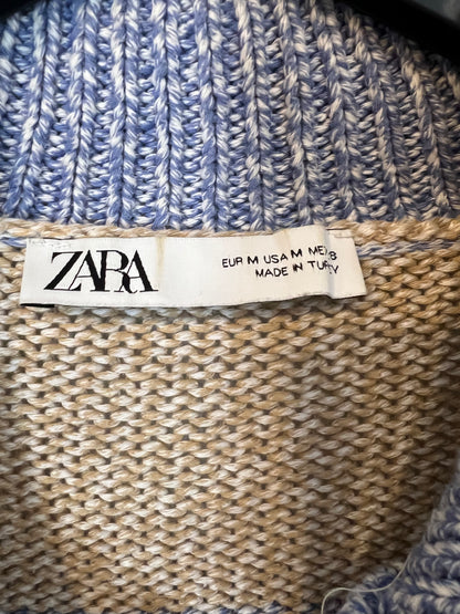 ZARA. Jersey rayas jaspeado algodón. T M