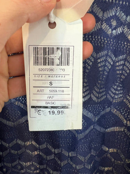 PINK WOMAN. chaqueta troquelada azul  T.s