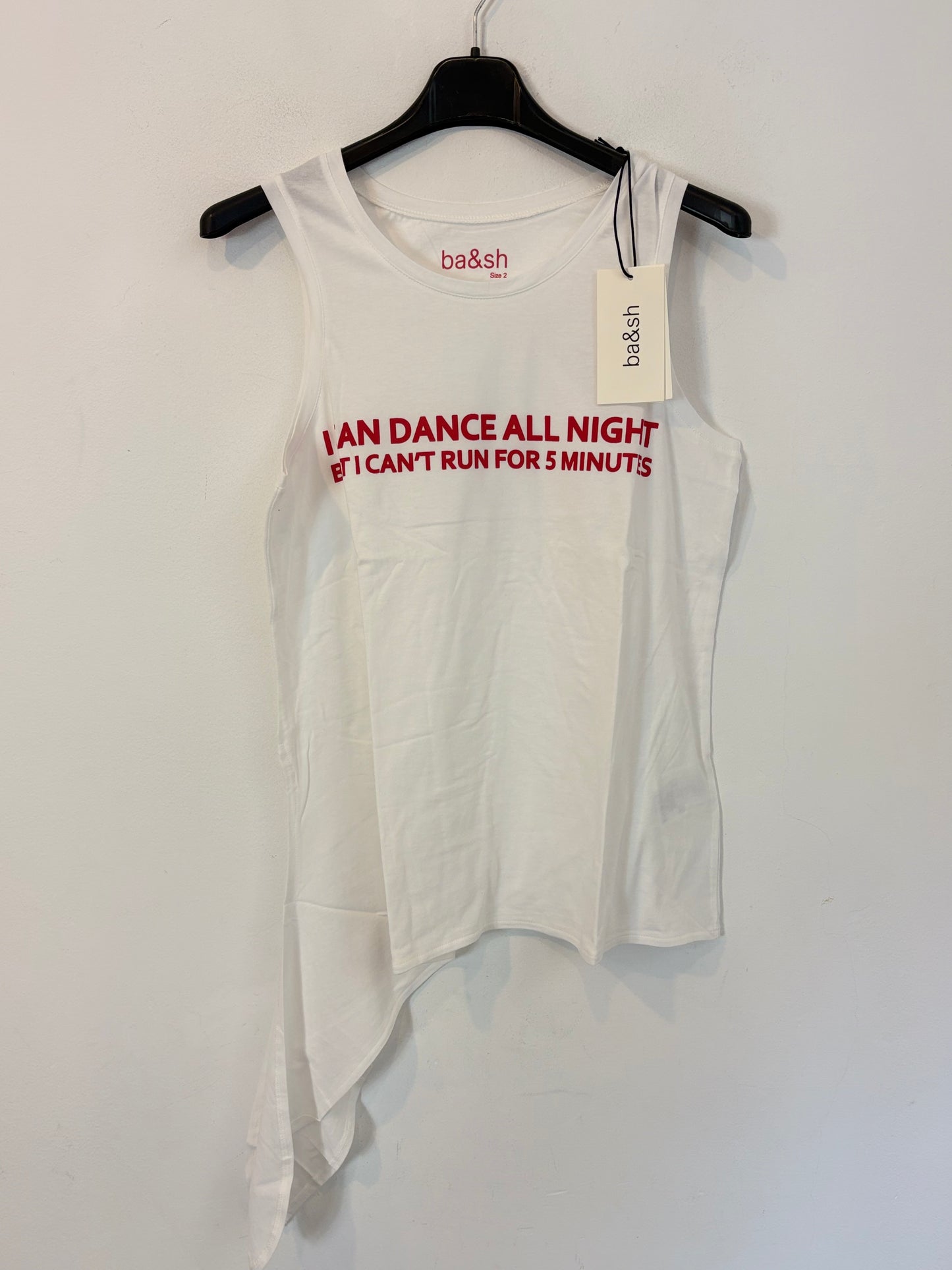 BA&SH. Camiseta blanca I CAN DANCE