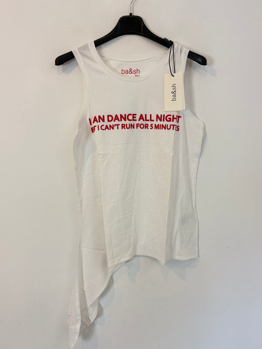 BA&SH. Camiseta blanca I CAN DANCE