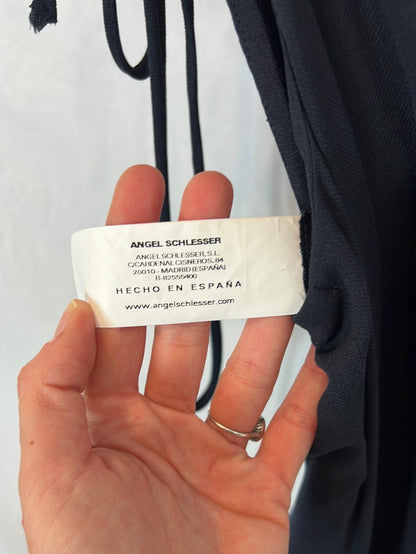 ANGEL SCHLESSER. Asymmetrical blue long dress TU(S)