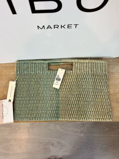 ANTHROPOLOGIE. Cartera de mano hecha a mano bicolor