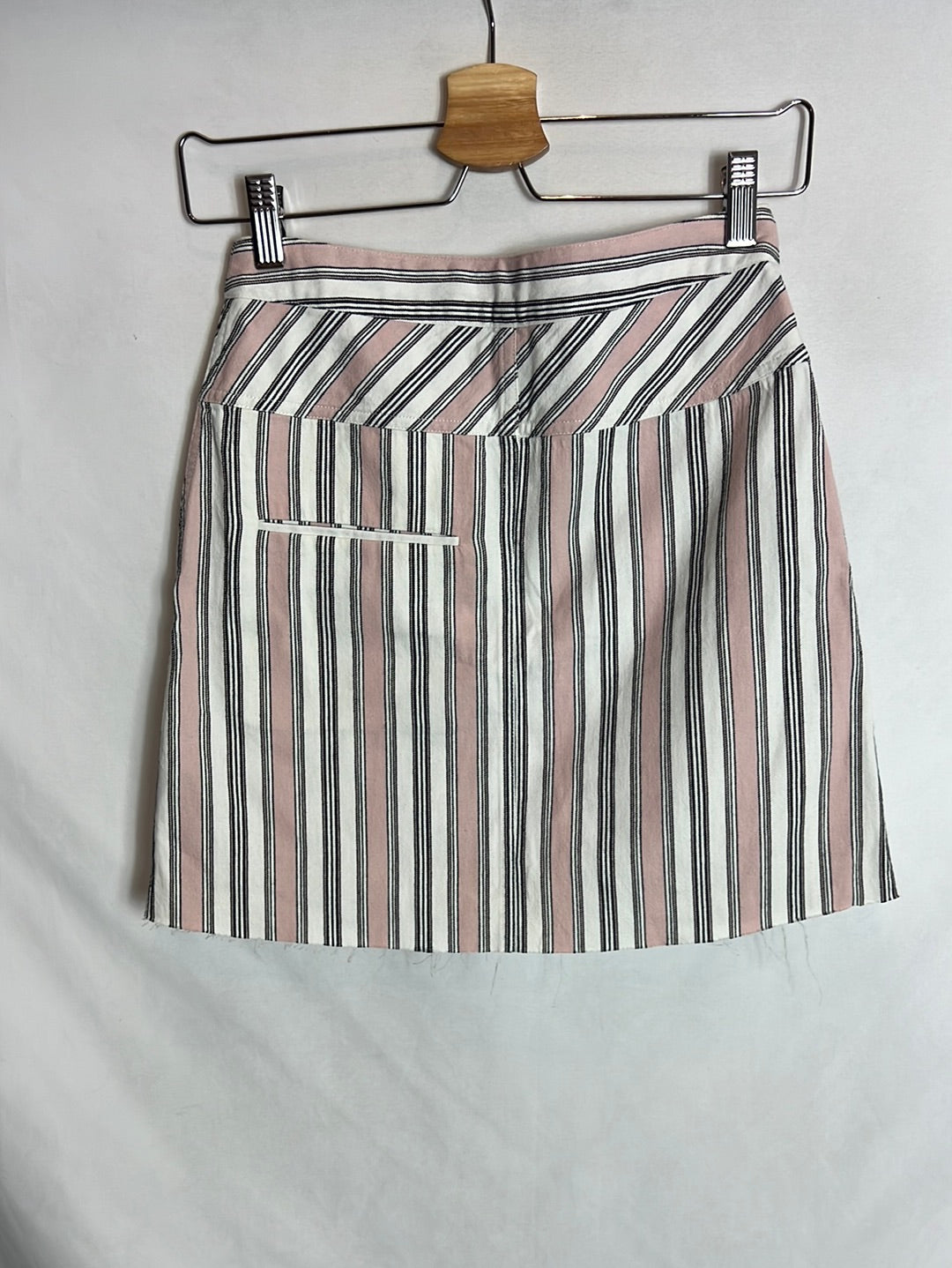 ISABEL MARANT . Falda corta denim rayas. T 34