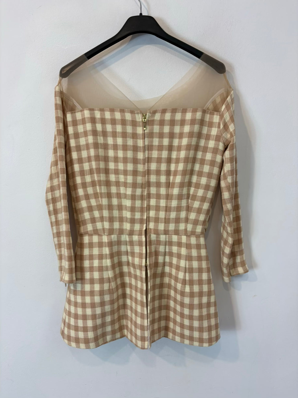 IQ COLLECTION. Conjunto top y falda vichy