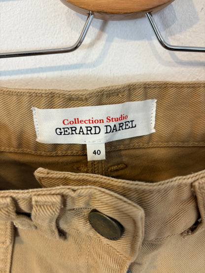 GERARD FAREL. Denim beige flecos