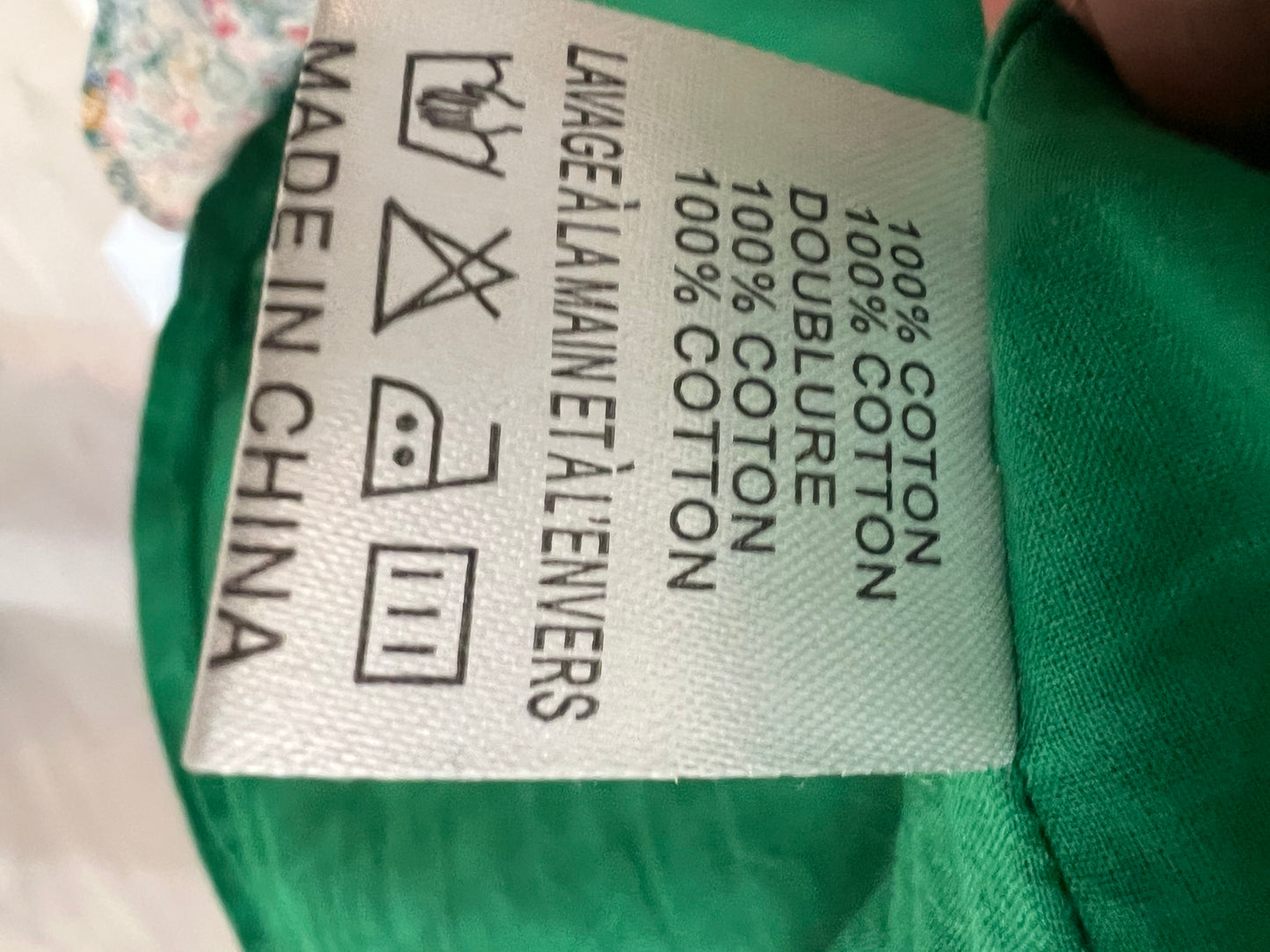 LILI&LALA. Vestido verde flores T.l