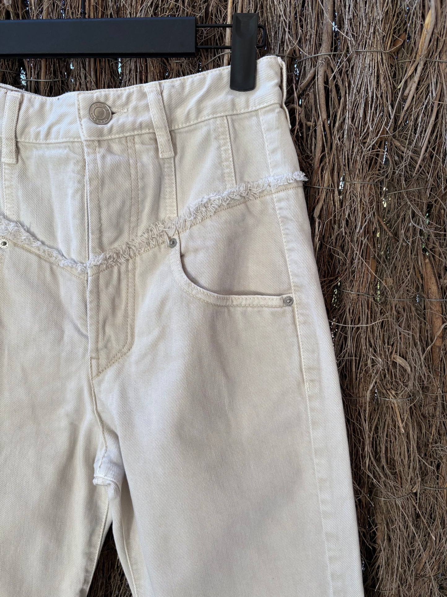ISABEL MARANT. Denim beige recto abotonado