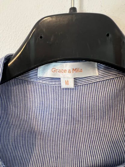 GRACE&MILA. Blusa rayas bordada T.m