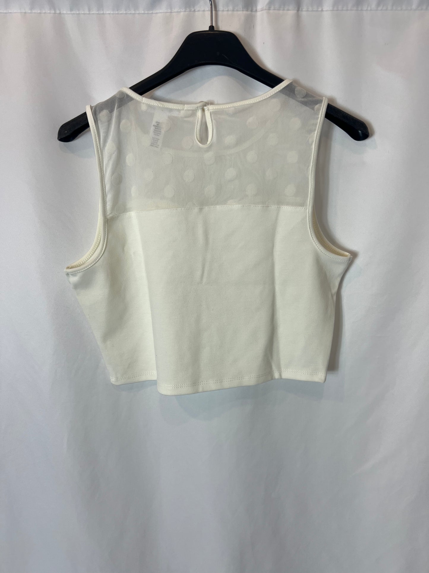 AMBIANCE APPAREL. Top blanco plumeti T.m